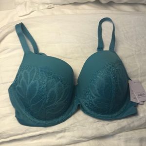 NWT- Lace Teal Auden bra- 36DD